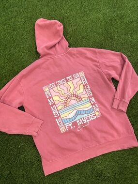 Ocean Drive Fort Myers FL Zip Up Sweatshirt